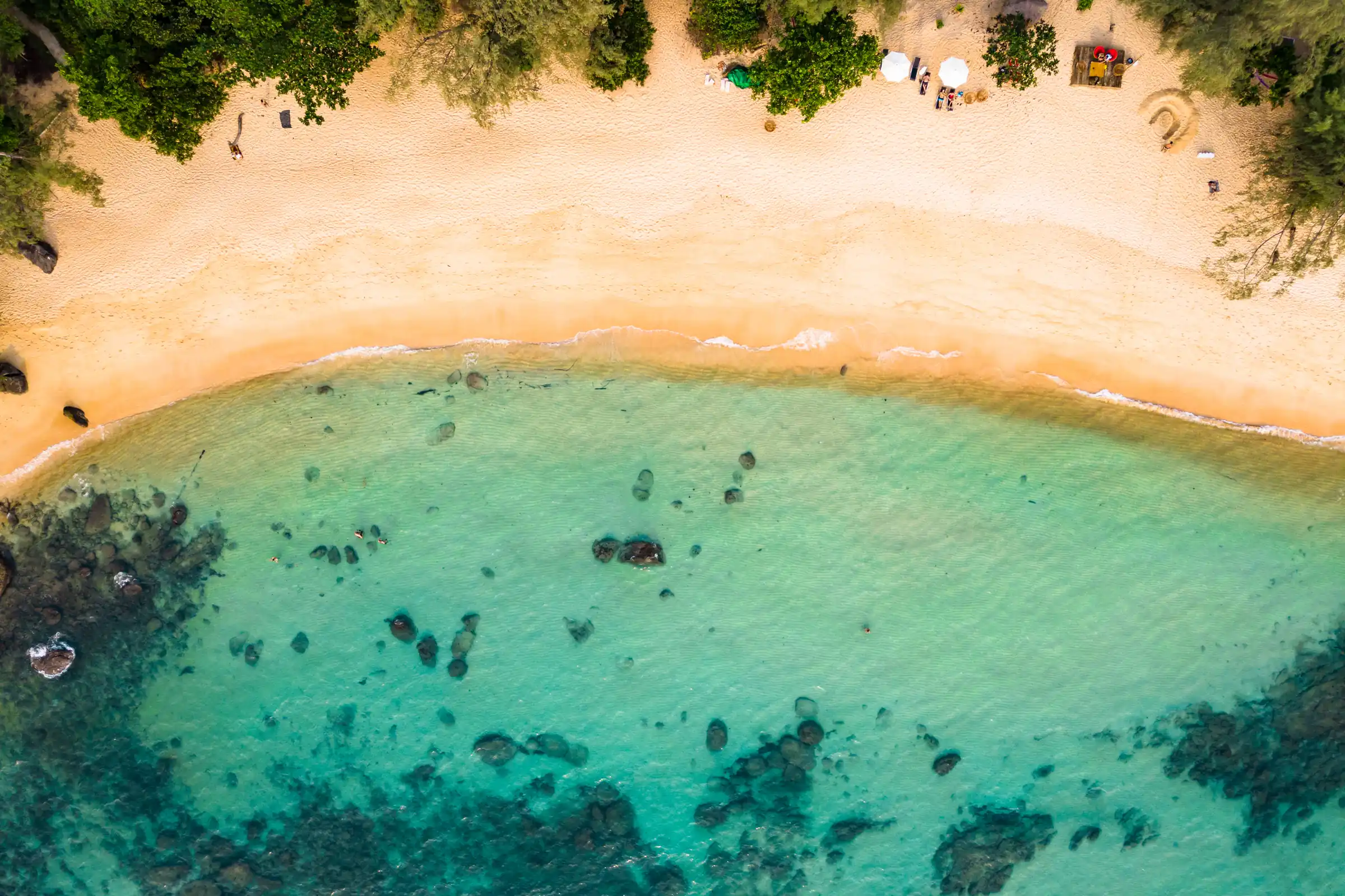Long Beach on Koh Rong Samloem, on the Cambodian coast